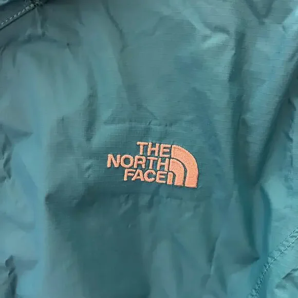 The North Face Resolve Jacket Womens Large Teal HyVent Waterproof Hooded Rain - Picture 4 of 10